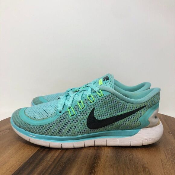 Nike Free 5.0 Womens Size 6 Blue White Shoes Sneakers Running 724383-400 - Picture 3 of 8